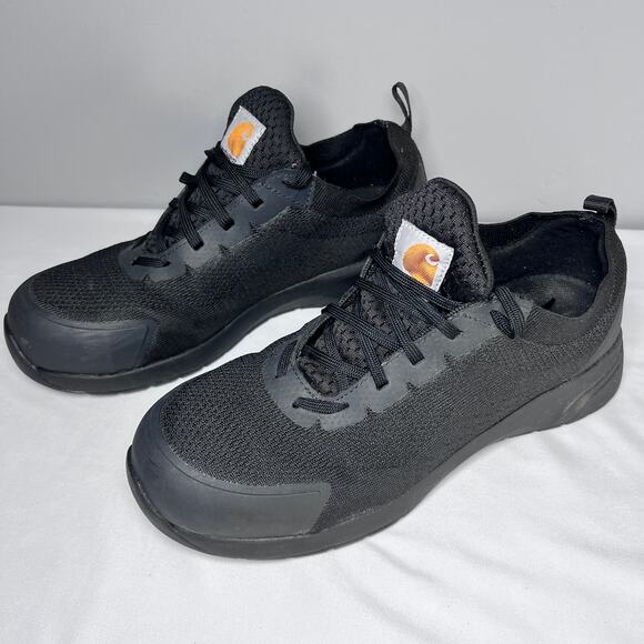 Carhartt Men’s FORCE Work Shoes Black Size 9 Slip Resistant Athletic Black - Picture 1 of 10